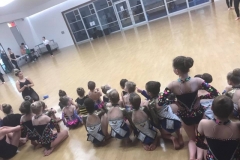 2017 Karilee Free Ex Frenzy - Tinies & Subbies ready to watch the next routine.