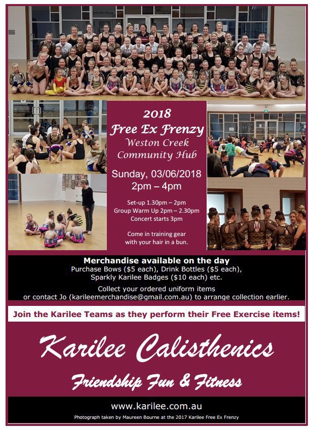 2018 Karilee Free Ex Frenzy Advert